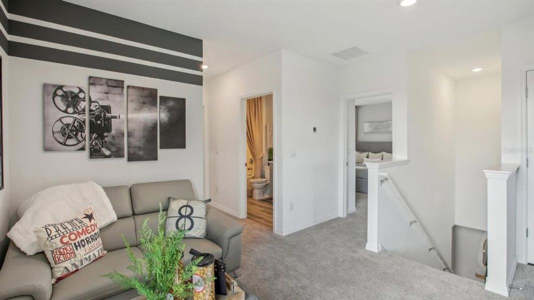 Furnished interior view inside a new home in Deerbrook, Land O' Lakes (Image 27). Furnished interior view inside a new home in Deerbrook, Land O' Lakes (Image 27).