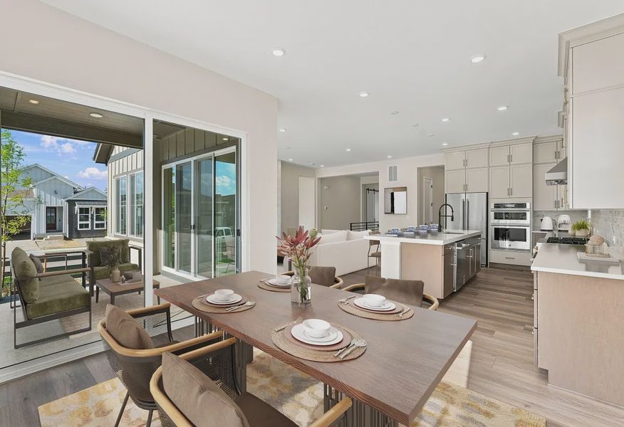 Homesite 50 Dining, Patio, Kitchen + Great Room - Virtually Staged - 12 of 19 Homesite 50 Dining, Patio, Kitchen + Great Room - Virtually Staged - 12 of 19