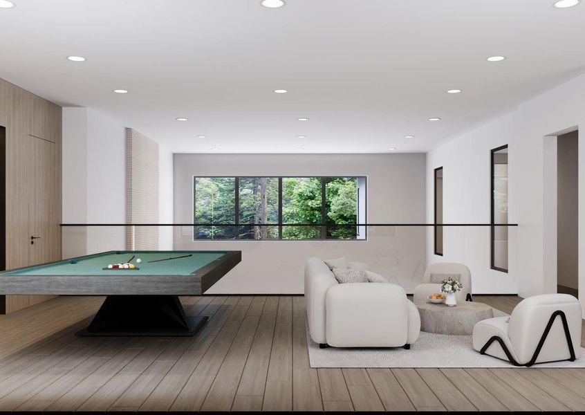 Furnished interior view inside a new home in , Spring (Image 29).