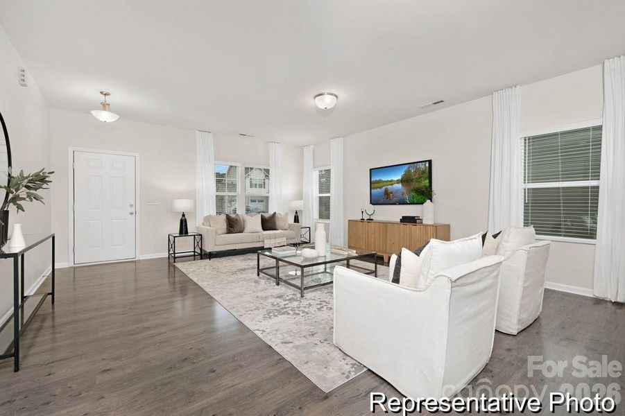 Furnished interior view inside a new home in Morgan Hills, Albemarle (Image 10).