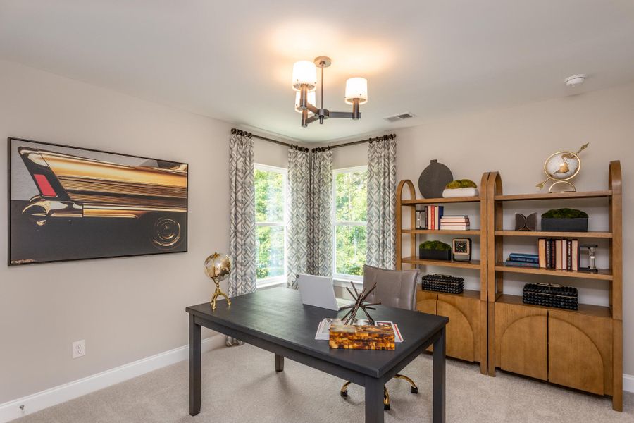Furnished interior view inside a new home in Running Brook Townes, Durham (Image 23).