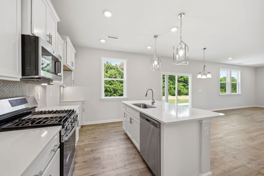 Furnished interior view inside a new home in The Farm at Neill's Creek, Lillington (Image 10).