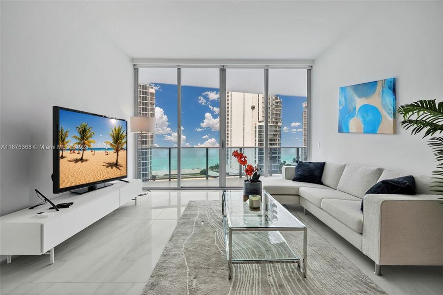 Furnished interior view inside a new home in , Sunny Isles Beach (Image 13).