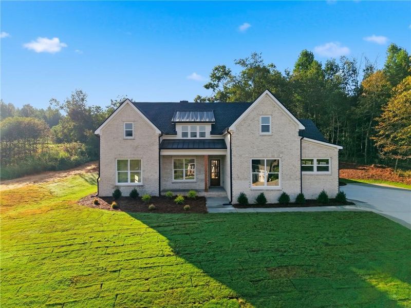 Front exterior of a new home in , Demorest, GA, highlighting curb appeal (Image 27).
