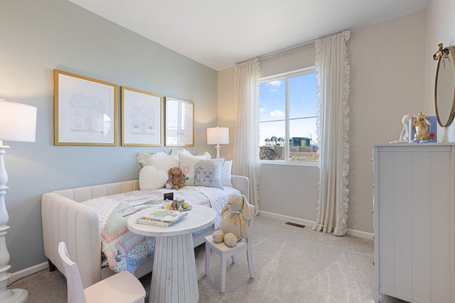 Representative furnished interior of a home built from the 4901 by Risewell Homes in The Aurora Highlands, Aurora (Image 17).