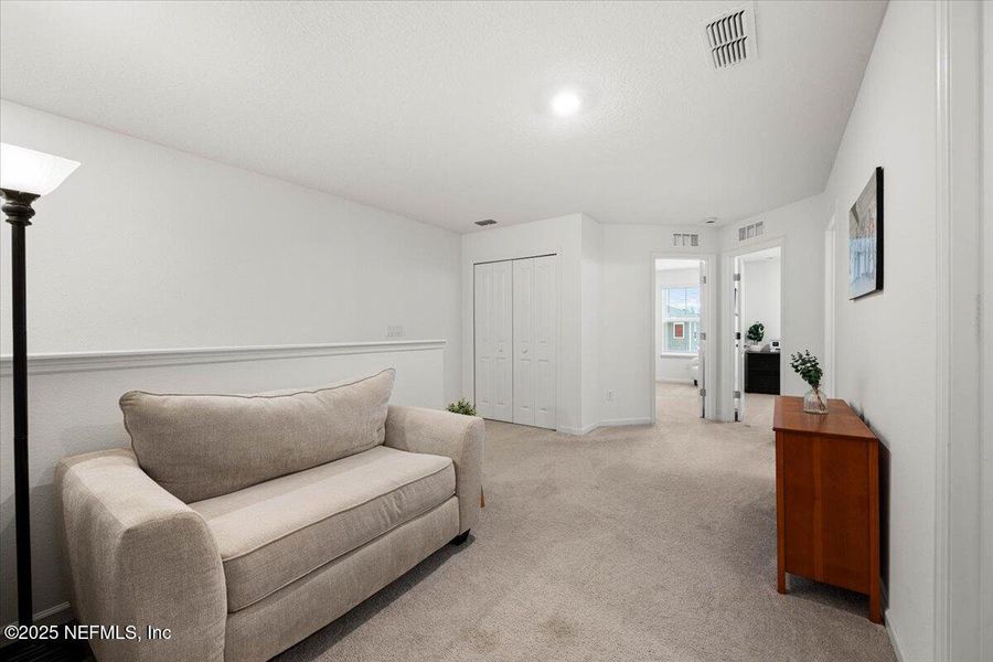 Furnished interior view inside a new home in Shearwater: Affordable Luxury Townhomes, St. Augustine (Image 17).