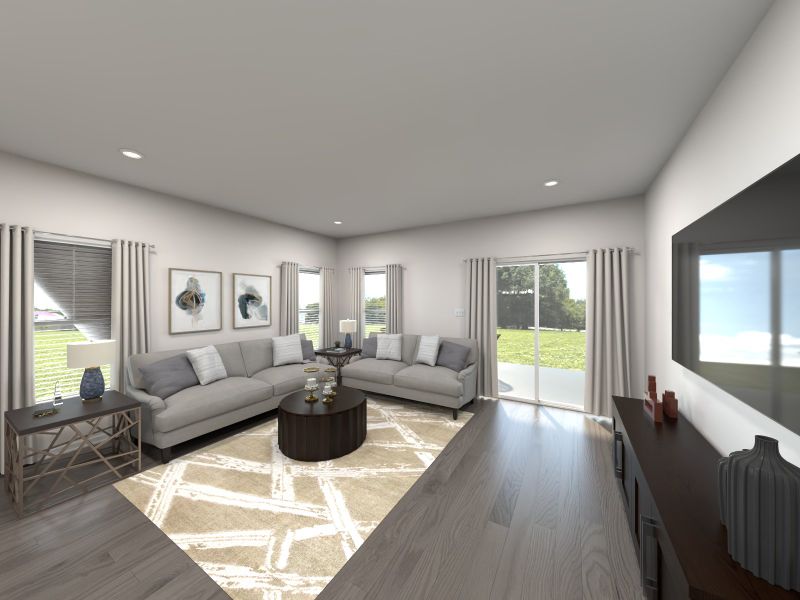 Furnished interior view inside a new home in Carlton Landing, Rockvale (Image 5). Furnished interior view inside a new home in Carlton Landing, Rockvale (Image 5).
