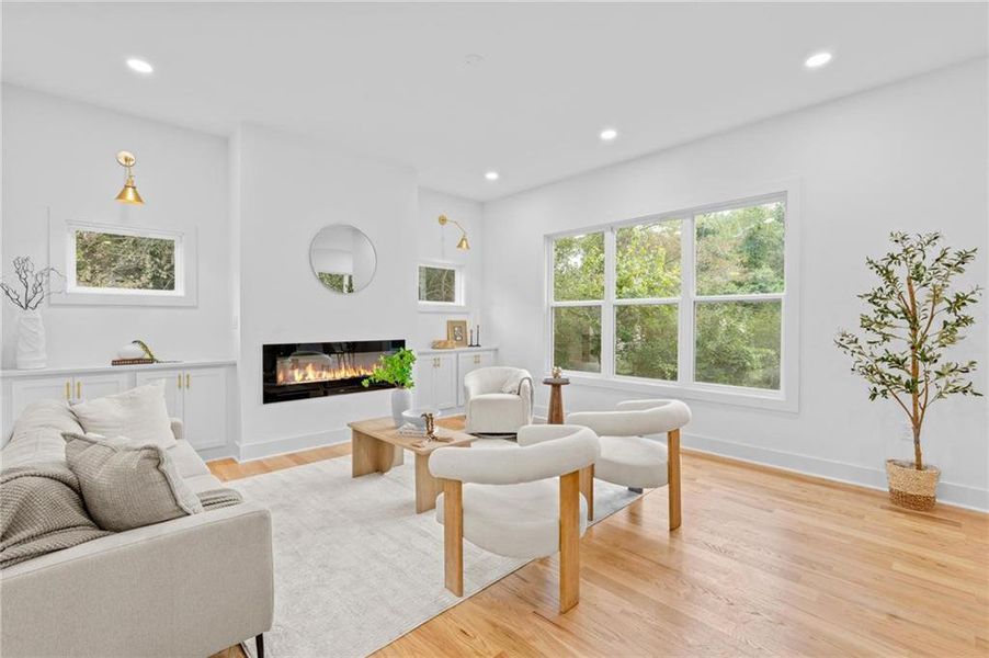 Furnished interior view inside a new home in , Atlanta (Image 6). Furnished interior view inside a new home in , Atlanta (Image 6).