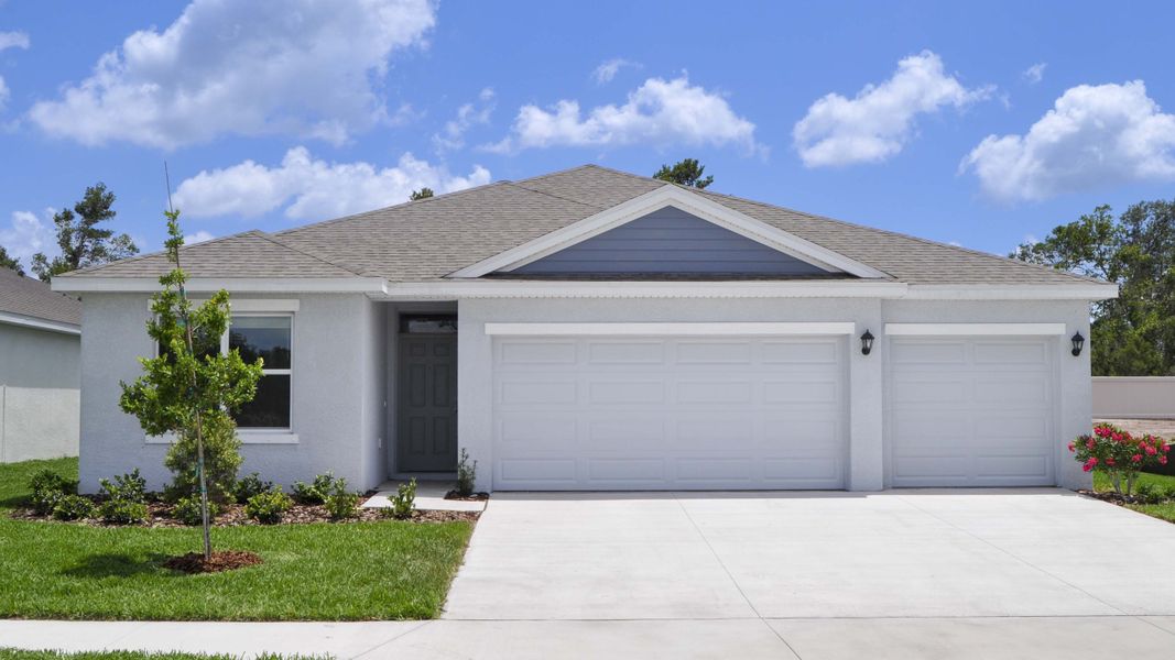 Representative exterior photo of a completed home built from the Madison by D.R. Horton in Rye Crossing, Parrish, FL (Image 1).