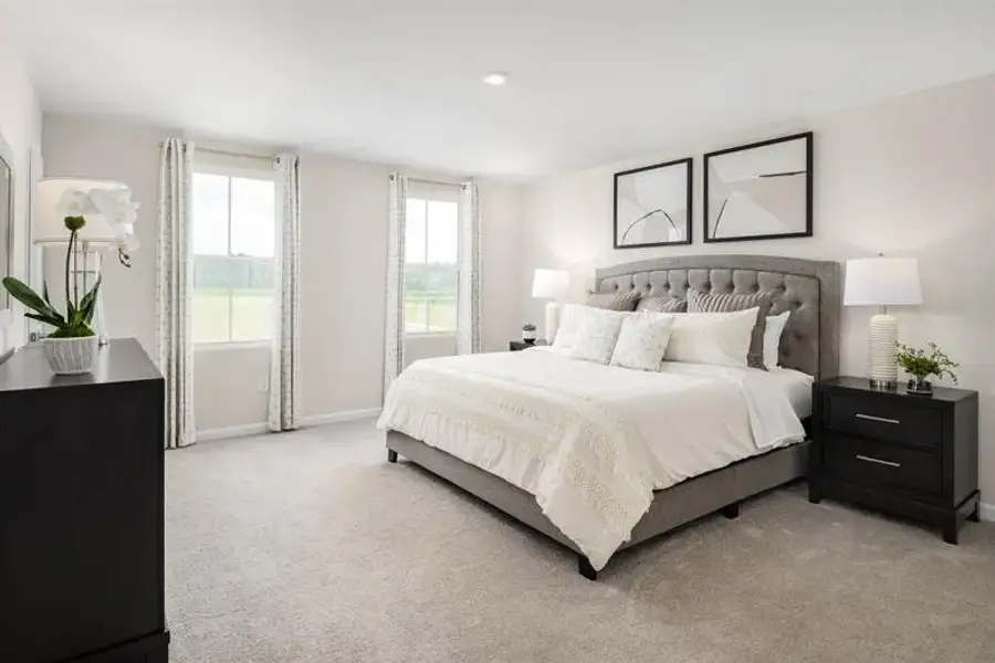 Representative furnished interior of a home built from the Quick Move-In Hazel by Ryan Homes in Ellison, Spartanburg (Image 10). Representative furnished interior of a home built from the Quick Move-In Hazel by Ryan Homes in Ellison, Spartanburg (Image 10).