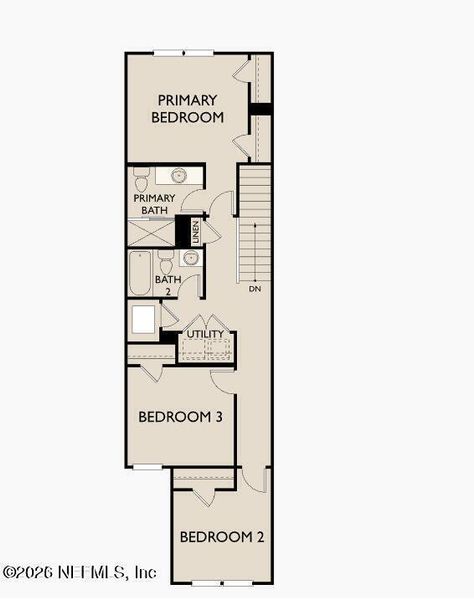 2D floor plan layout of this home in , Jacksonville, FL (Image 3).