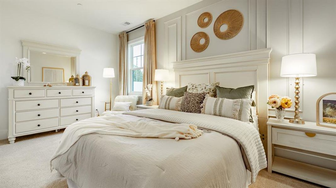 Furnished interior view inside a new home in The Village at Sandy Plains, Marietta (Image 13). Furnished interior view inside a new home in The Village at Sandy Plains, Marietta (Image 13).