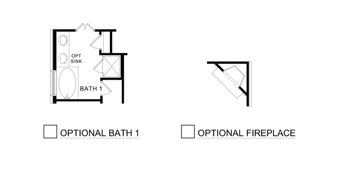 2D floor plan layout of this home in The Woods at Lindsey Place, Anna, TX (Image 3).