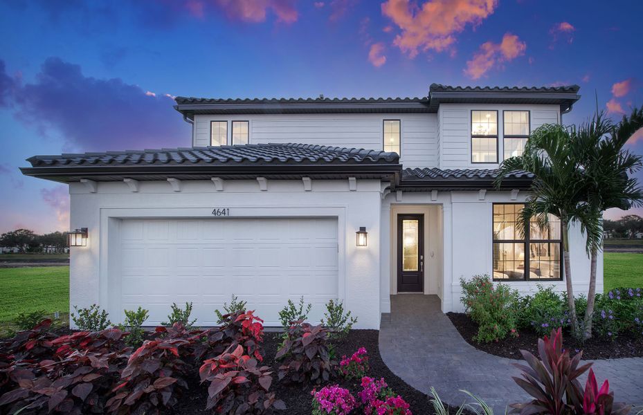 Representative exterior photo of a completed home built from the Yellowstone by Pulte Homes in Reagan Landing, Bradenton, FL (Image 20).