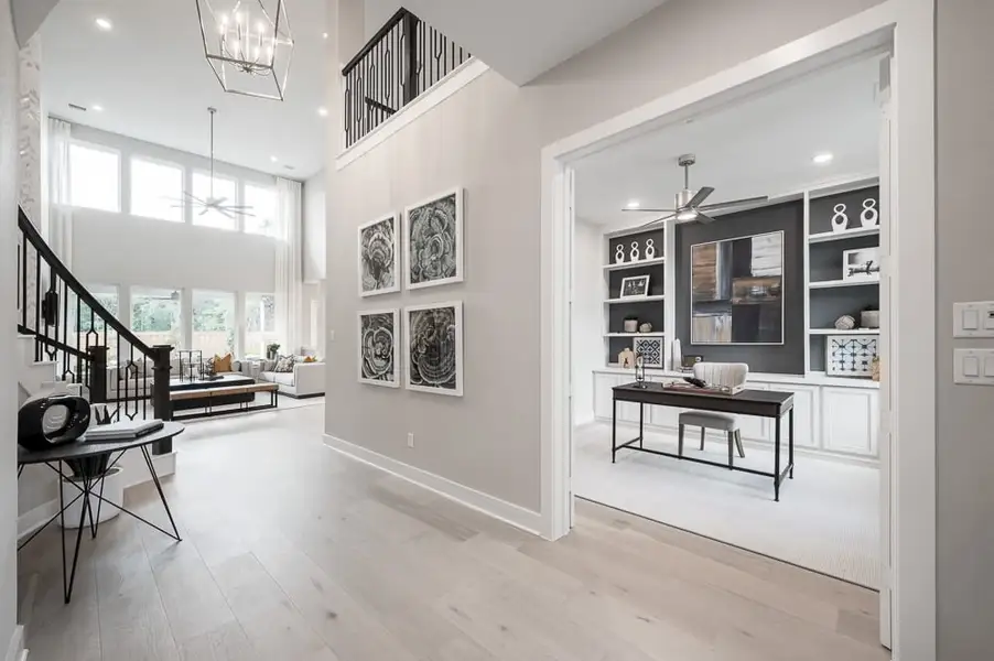Furnished interior view inside a new home in Harvest Green 75′, Richmond (Image 8).