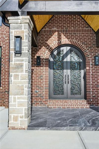 Exterior details and patio area of a home in , Buford (Image 33). Exterior details and patio area of a home in , Buford (Image 33).
