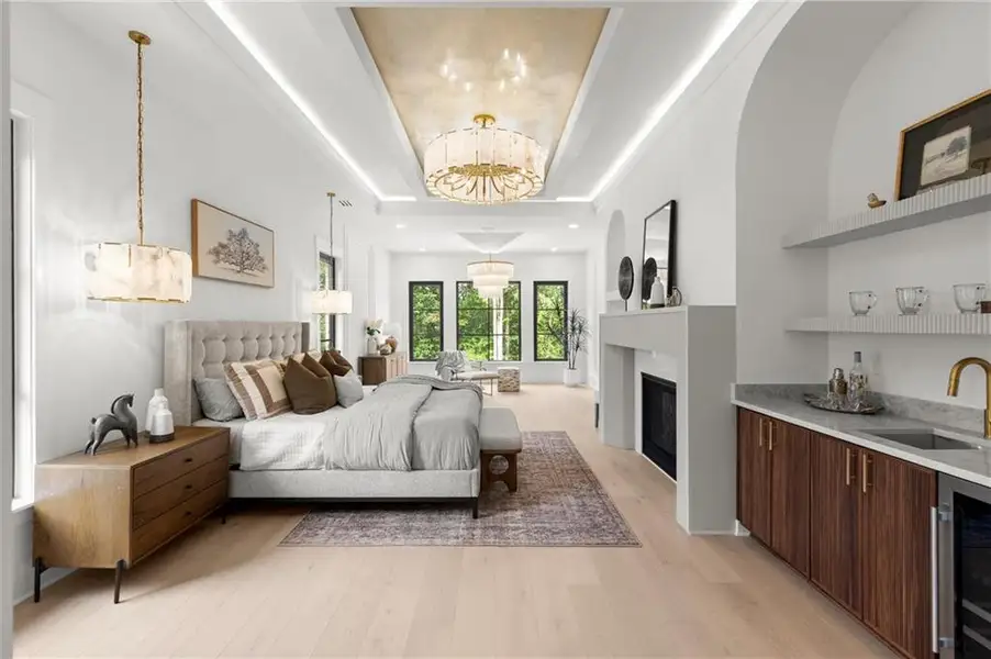 Furnished interior view inside a new home in , Alpharetta (Image 6).