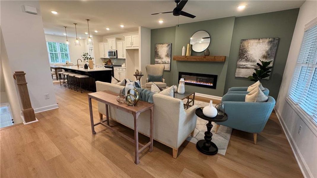 Furnished interior view inside a new home in East Park Village, Kennesaw (Image 6). Furnished interior view inside a new home in East Park Village, Kennesaw (Image 6).