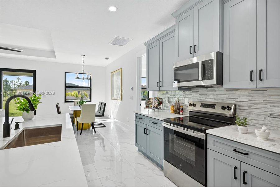 Furnished interior view inside a new home in , Lehigh Acres (Image 7).