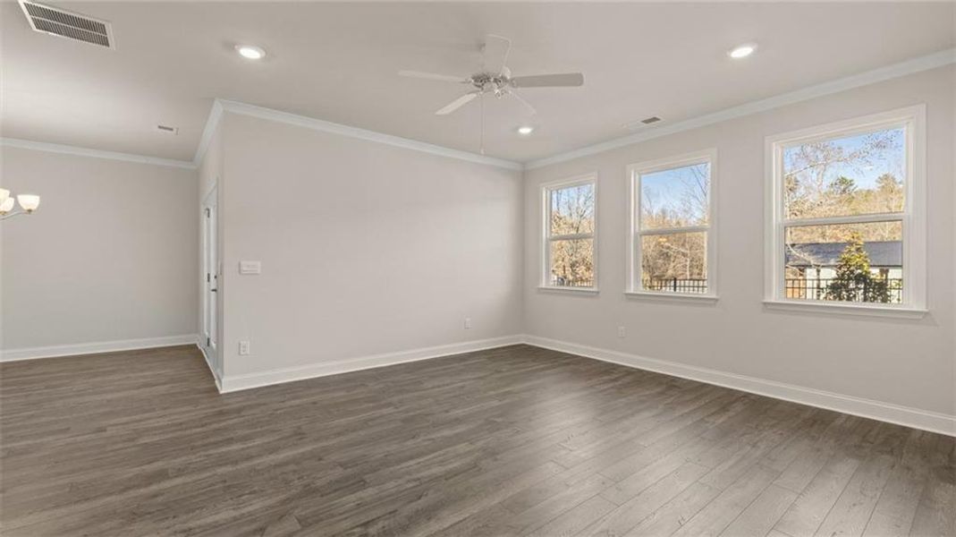 Spacious, unfurnished interior of a new home in Oak Ridge Meadows - Active Adult, Locust Grove (Image 24). Spacious, unfurnished interior of a new home in Oak Ridge Meadows - Active Adult, Locust Grove (Image 24).