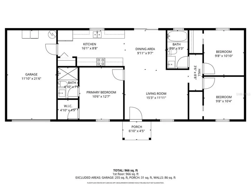2D floor plan layout of this home in , Summerfield, FL (Image 4).