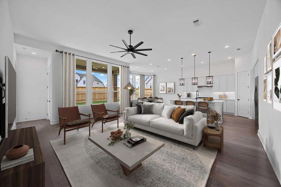 Furnished interior view inside a new home in Flora, Hutto (Image 8).