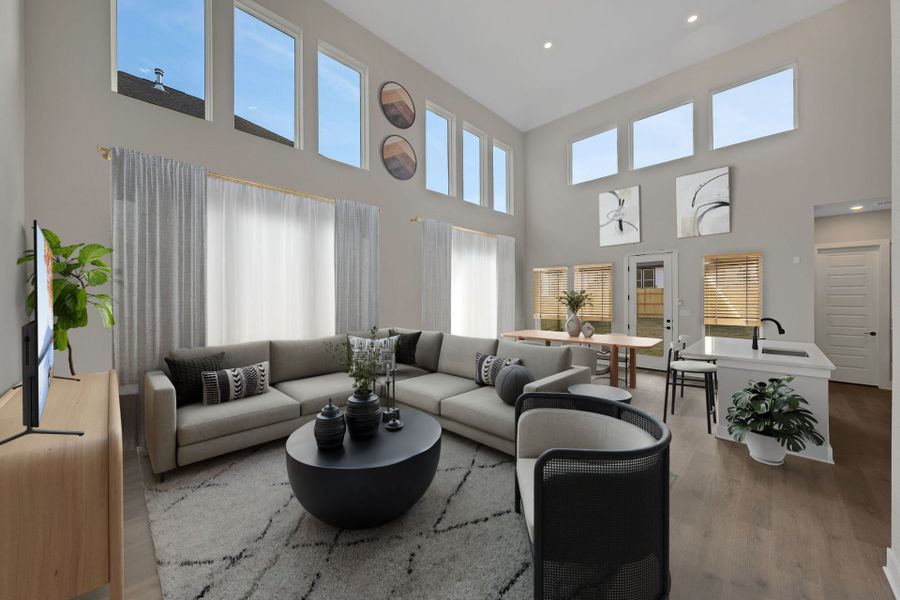 Representative furnished interior of a home built from the Lincoln by GFO Home in Santa Rita Ranch, Liberty Hill (Image 6). Representative furnished interior of a home built from the Lincoln by GFO Home in Santa Rita Ranch, Liberty Hill (Image 6).