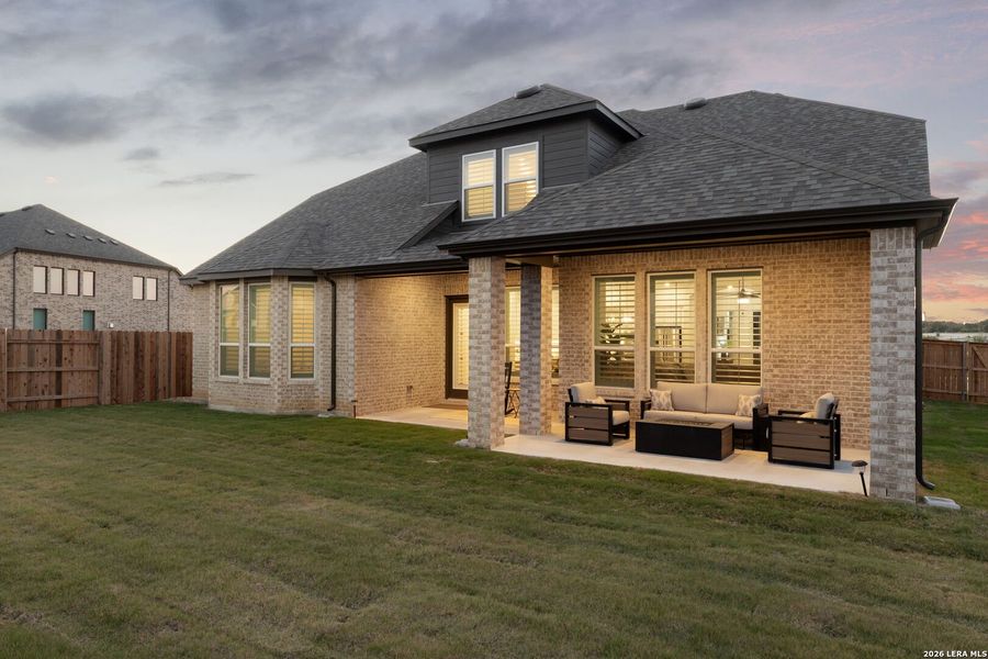 Exterior details and patio area of a home in , Kyle (Image 4).