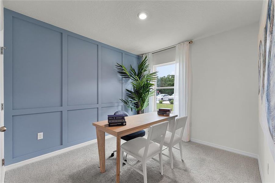 Furnished interior view inside a new home in Campbell Crossing, Port Orange (Image 2). Furnished interior view inside a new home in Campbell Crossing, Port Orange (Image 2).
