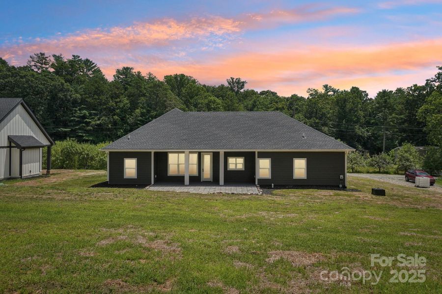 Exterior details and patio area of a home in , Hendersonville (Image 30).