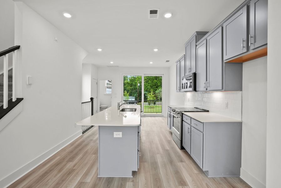 Furnished interior view inside a new home in West End Heights, Charlotte (Image 13). Furnished interior view inside a new home in West End Heights, Charlotte (Image 13).