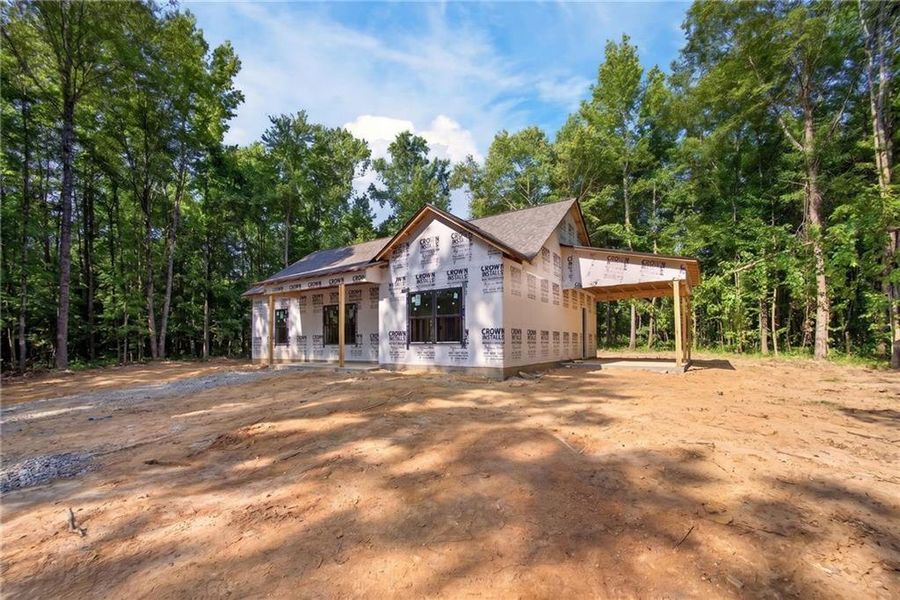 In-progress construction of a new home in , Silver Creek, GA (Image 26).
