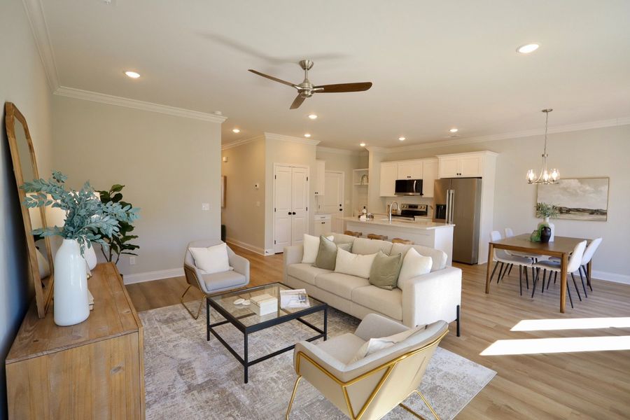 Furnished interior in a model home at The Abaco in Cleveland (Image 12).