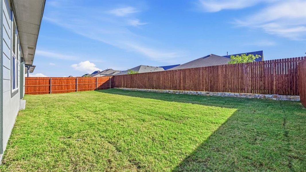 View of fenced backyard View of fenced backyard