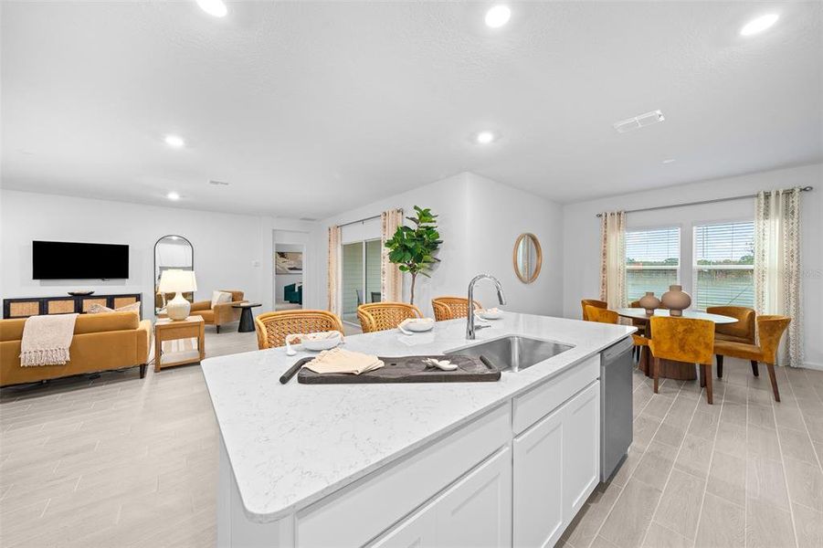 Furnished interior view inside a new home in Pioneer Ranch: Pioneer Ranch 60's, Ocala (Image 3).