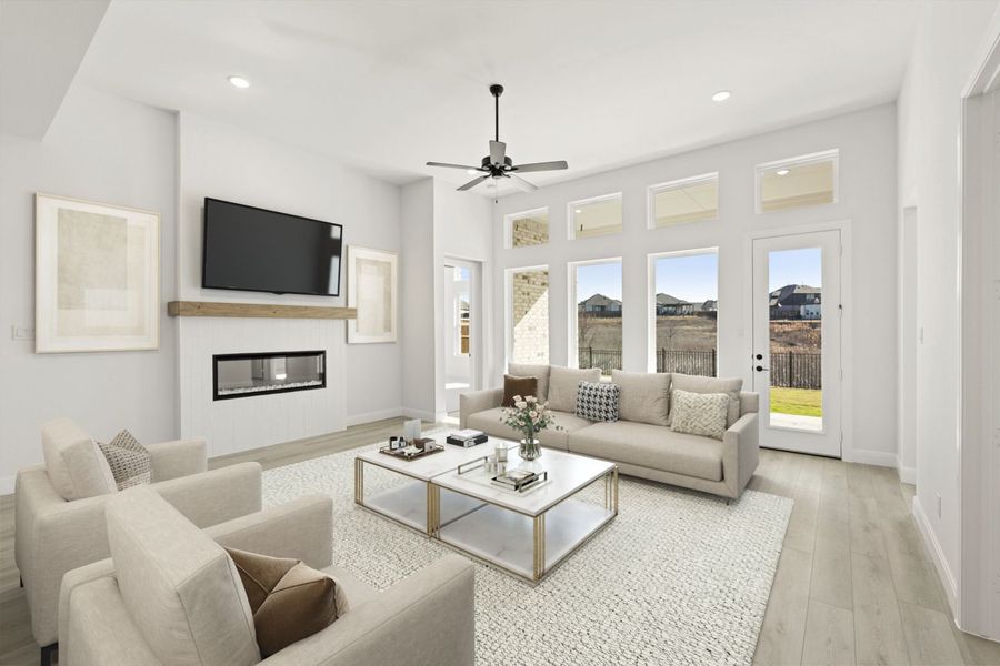 Furnished interior view inside a new home in Devonshire, Forney (Image 12).