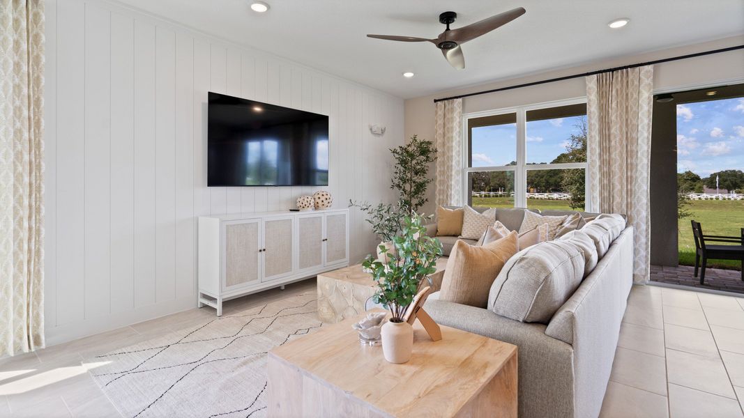 Representative furnished interior of a home built from the Sweetgum by DRB Homes in Lakeside at Satilla, St. Cloud (Image 32).