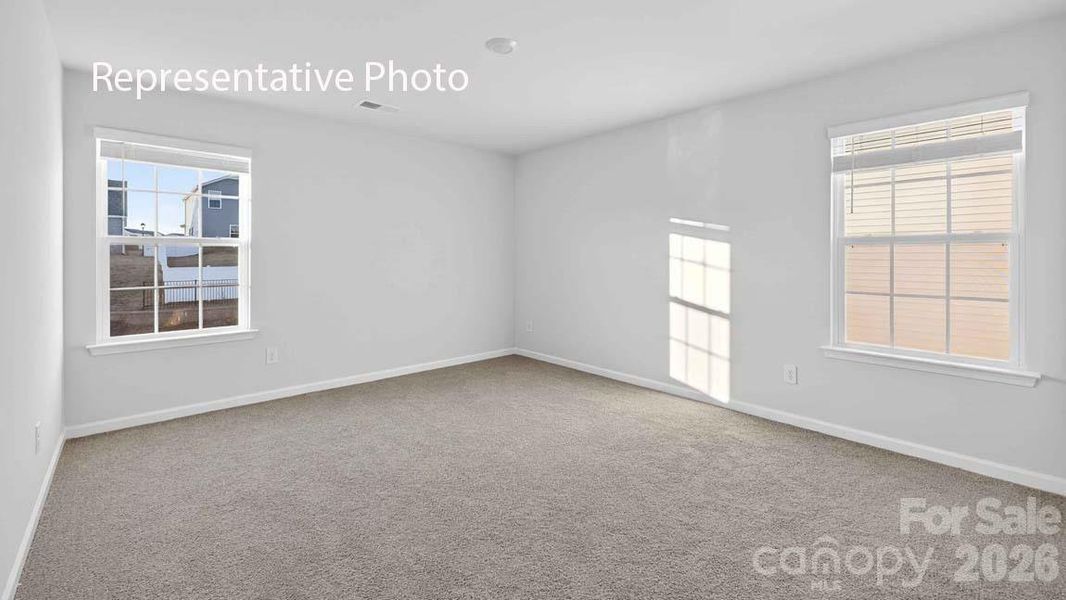 Spacious, unfurnished interior of a new home in Wallace Springs, Statesville (Image 18).