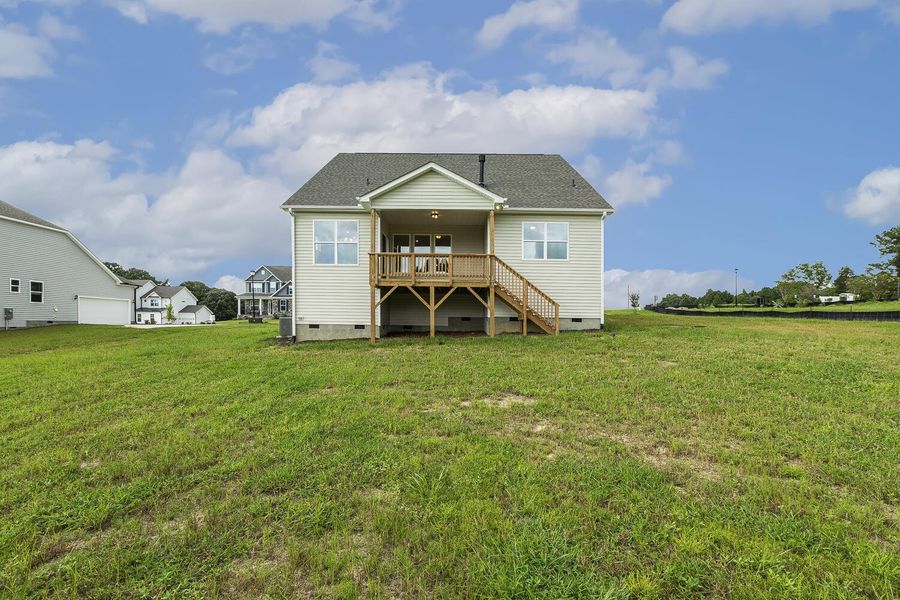 Front exterior of a new home in Berea Farms, Four Oaks, NC, highlighting curb appeal (Image 23).