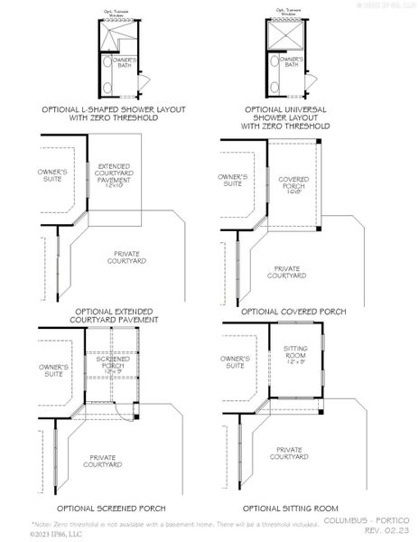 2D floor plan layout for the Portico by Epcon Communities in The Villas at Pinewood, Asheboro, NC (Image 5). 2D floor plan layout for the Portico by Epcon Communities in The Villas at Pinewood, Asheboro, NC (Image 5).