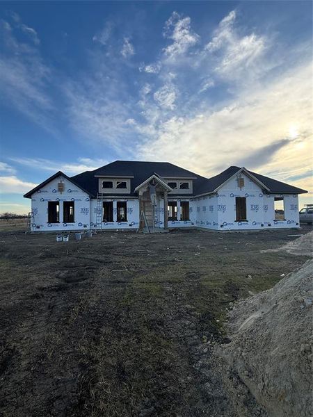 In-progress construction of a new home in , Celeste, TX (Image 4).