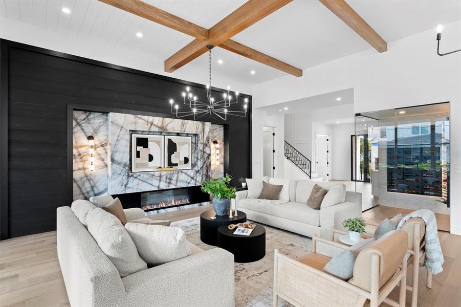 Furnished interior view inside a new home in , Tampa (Image 9).
