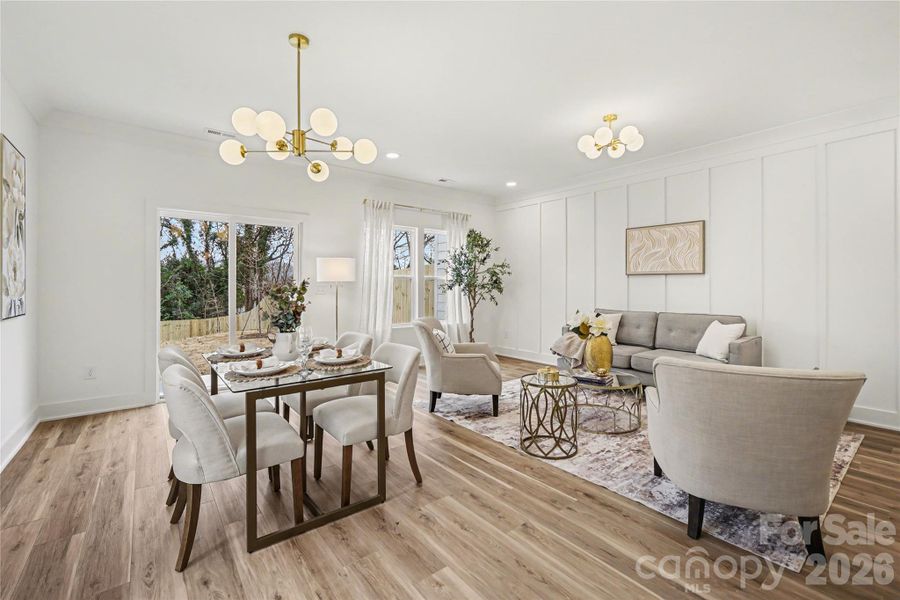 Furnished interior view inside a new home in , Charlotte (Image 10).