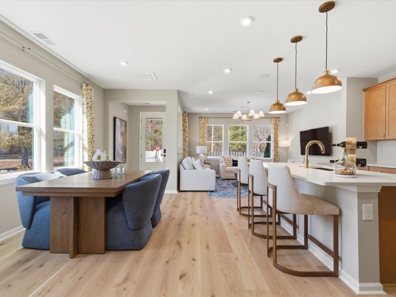 Representative furnished interior of a home built from the Elizabeth by Tri Pointe Homes in Amplitude, Charlotte (Image 6). Representative furnished interior of a home built from the Elizabeth by Tri Pointe Homes in Amplitude, Charlotte (Image 6).