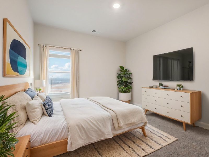 The Beaumont floorplan features four secondary bedrooms.