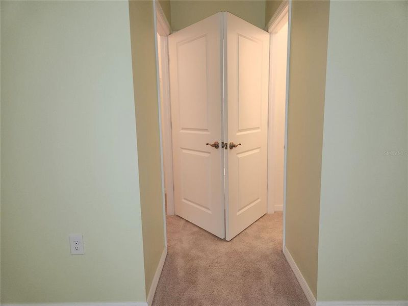 Doors to walk-in closets