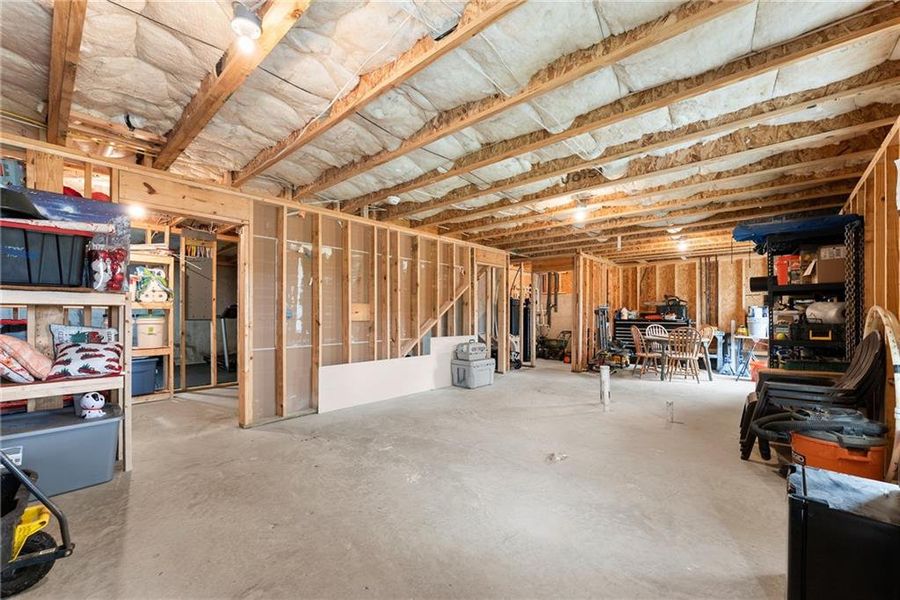 In-progress construction of a new home in , Dawsonville, GA (Image 44).