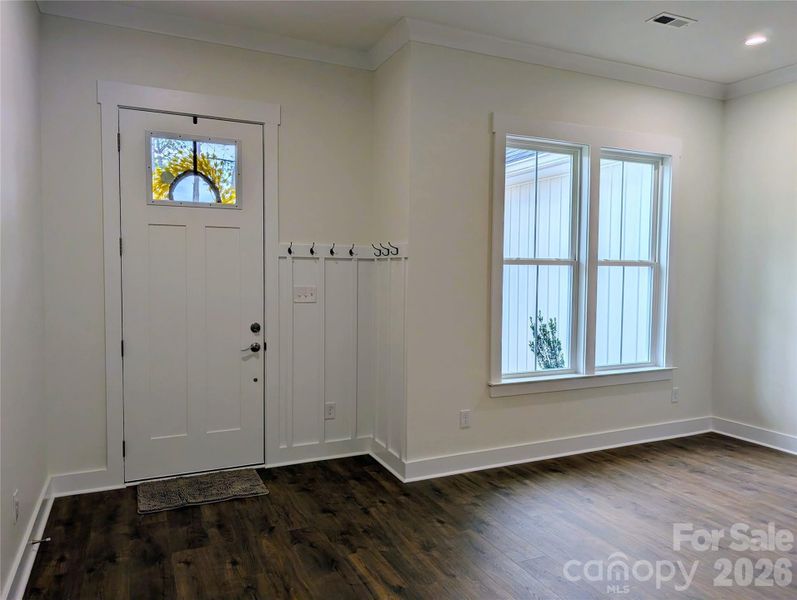 Toward front door from inside. Toward front door from inside.