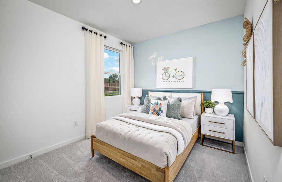 Representative furnished interior of a home built from the Afton by Pulte Homes in Crosswinds, Kyle (Image 4).
