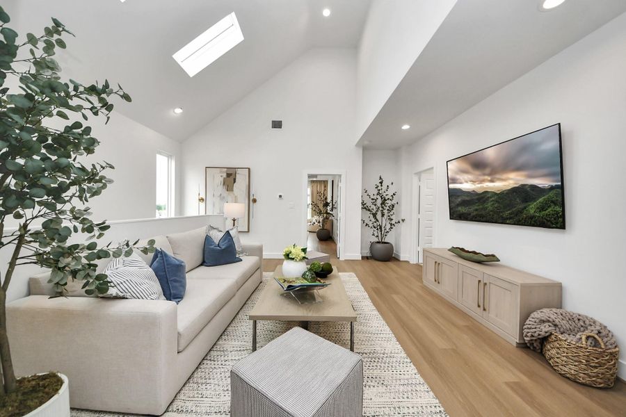 Furnished interior view inside a new home in , Houston (Image 41).